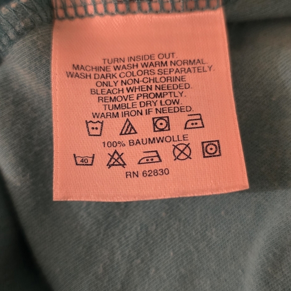 Land’s End Aqua Blue Cotton Tank Top Sleeveless Size L - Picture 5 of 5